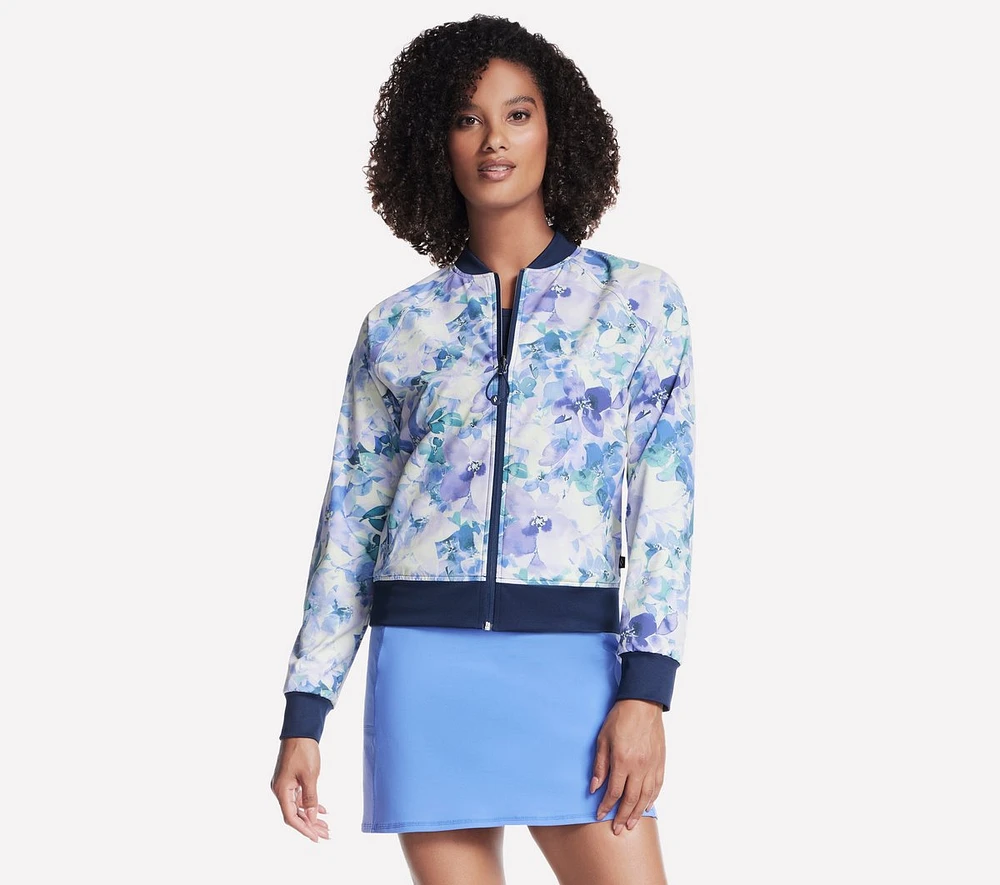 GO WALK Seascape Floral Reversible Jacket