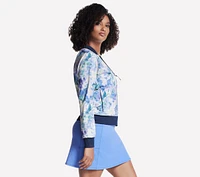 GO WALK Seascape Floral Reversible Jacket