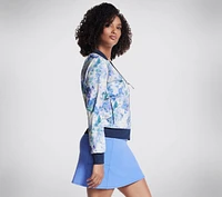 GO WALK Seascape Floral Reversible Jacket