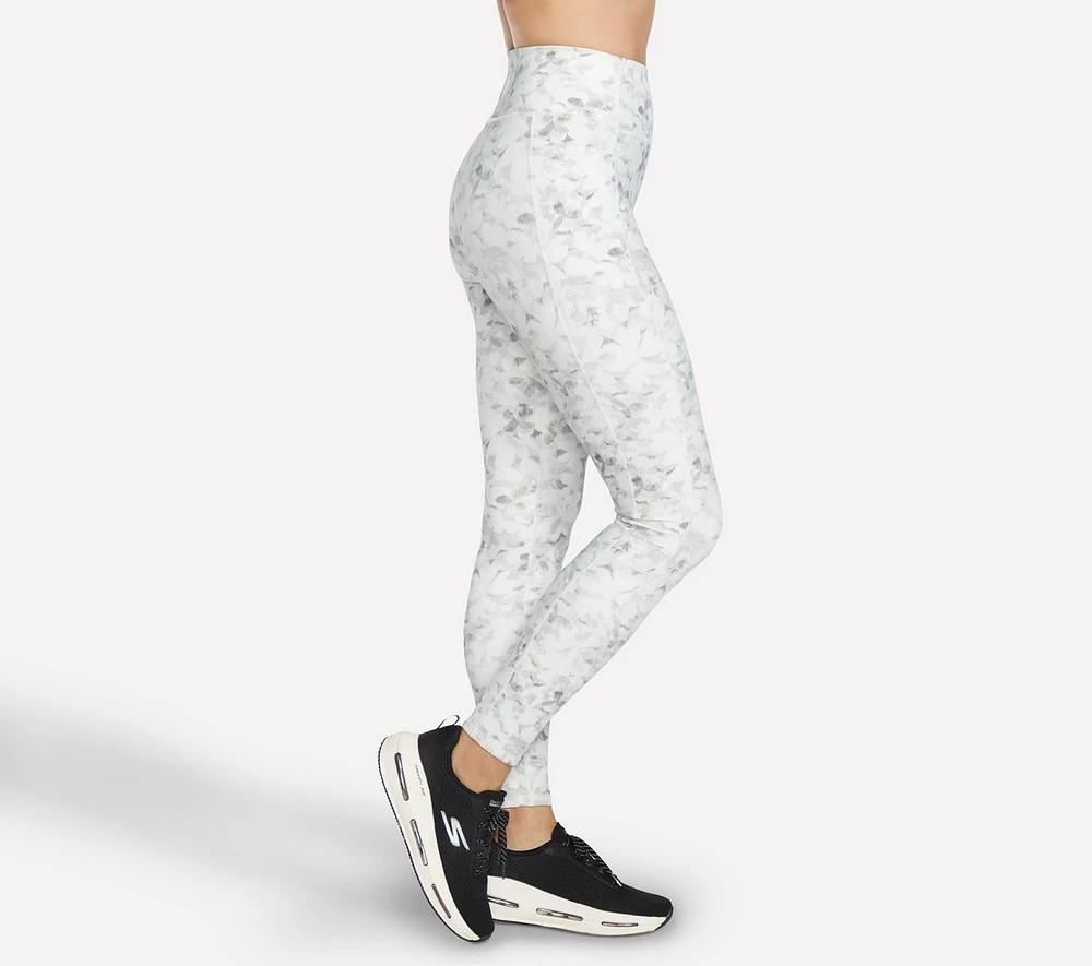 GO FLEX RIB Floral Mirage Full Length High-Waisted Legging