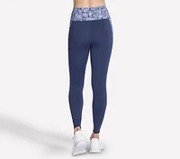 GO WALK Indigo Paisley Full Length High-Waisted Legging