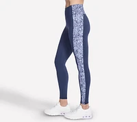 GO WALK Indigo Paisley Full Length High-Waisted Legging