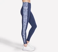 GO WALK Indigo Paisley Full Length High-Waisted Legging