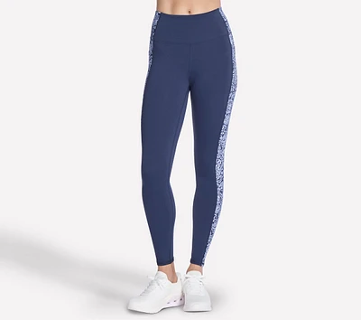 GO WALK Indigo Paisley Full Length High-Waisted Legging