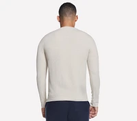 GO KNIT Waffle Henley