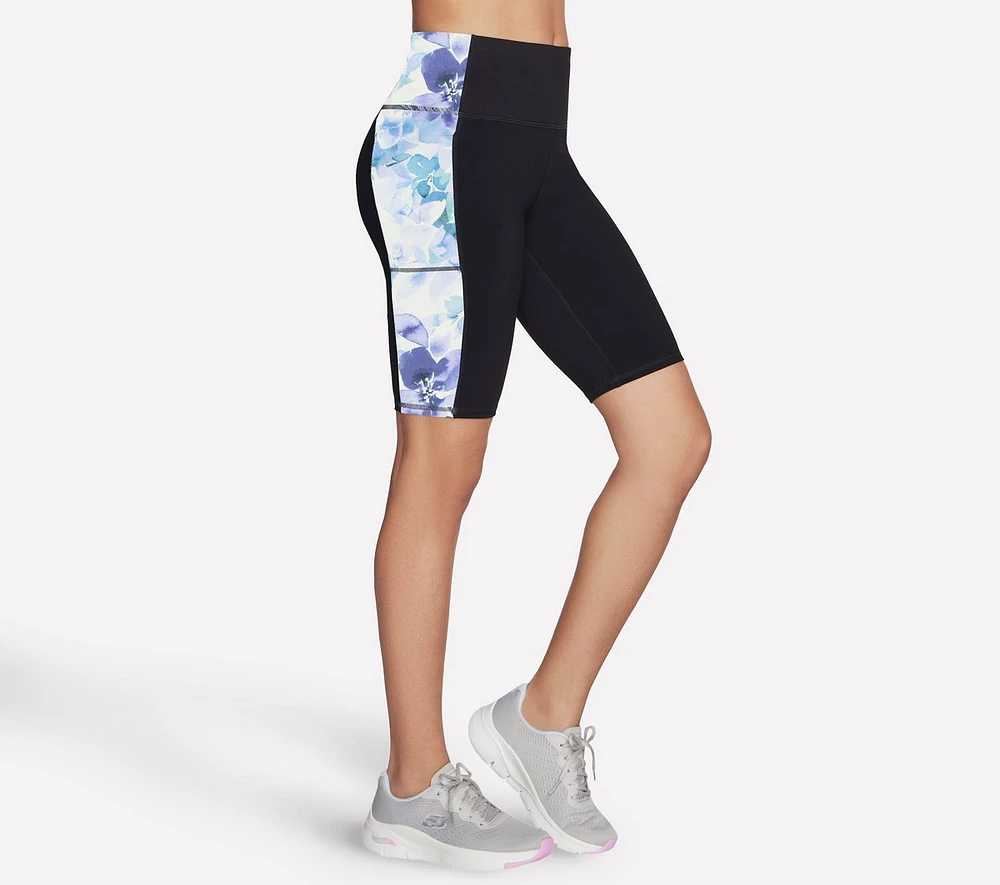 GO WALK Seascape Floral 10 Inch Bike Short