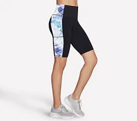 GO WALK Seascape Floral 10 Inch Bike Short