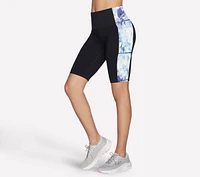 GO WALK Seascape Floral 10 Inch Bike Short