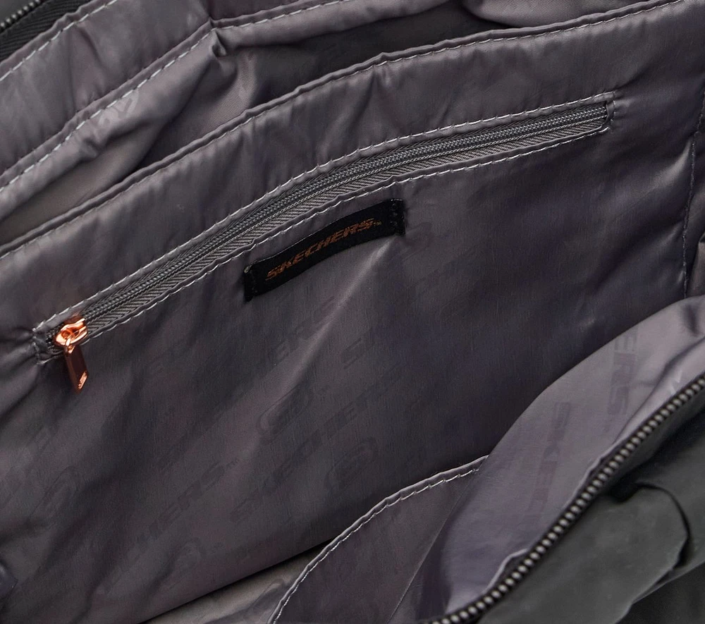 Quilted Checkered Shopper Bag
