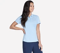 Short Sleeve On The Green Striped Polo