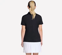 GO GOLF Short Sleeve Birdie Zip Front Polo