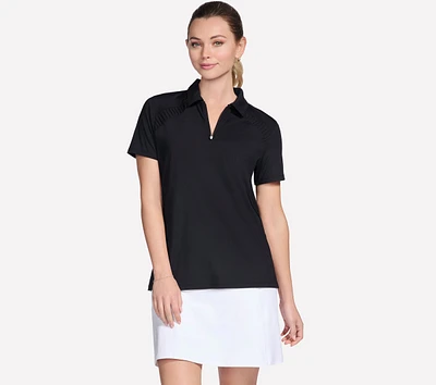 GO GOLF Short Sleeve Birdie Zip Front Polo