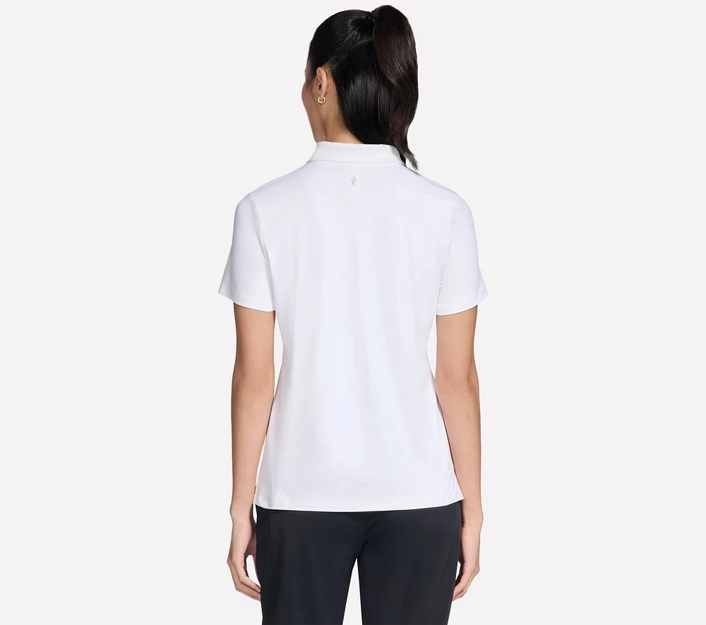 GO GOLF Short Sleeve Birdie Zip Front Polo