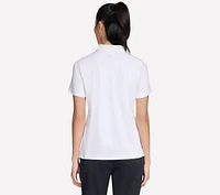 GO GOLF Short Sleeve Birdie Zip Front Polo
