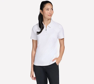 GO GOLF Short Sleeve Birdie Zip Front Polo