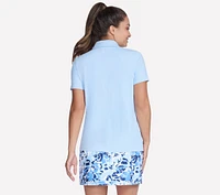 GO GOLF Short Sleeve Birdie Zip Front Polo