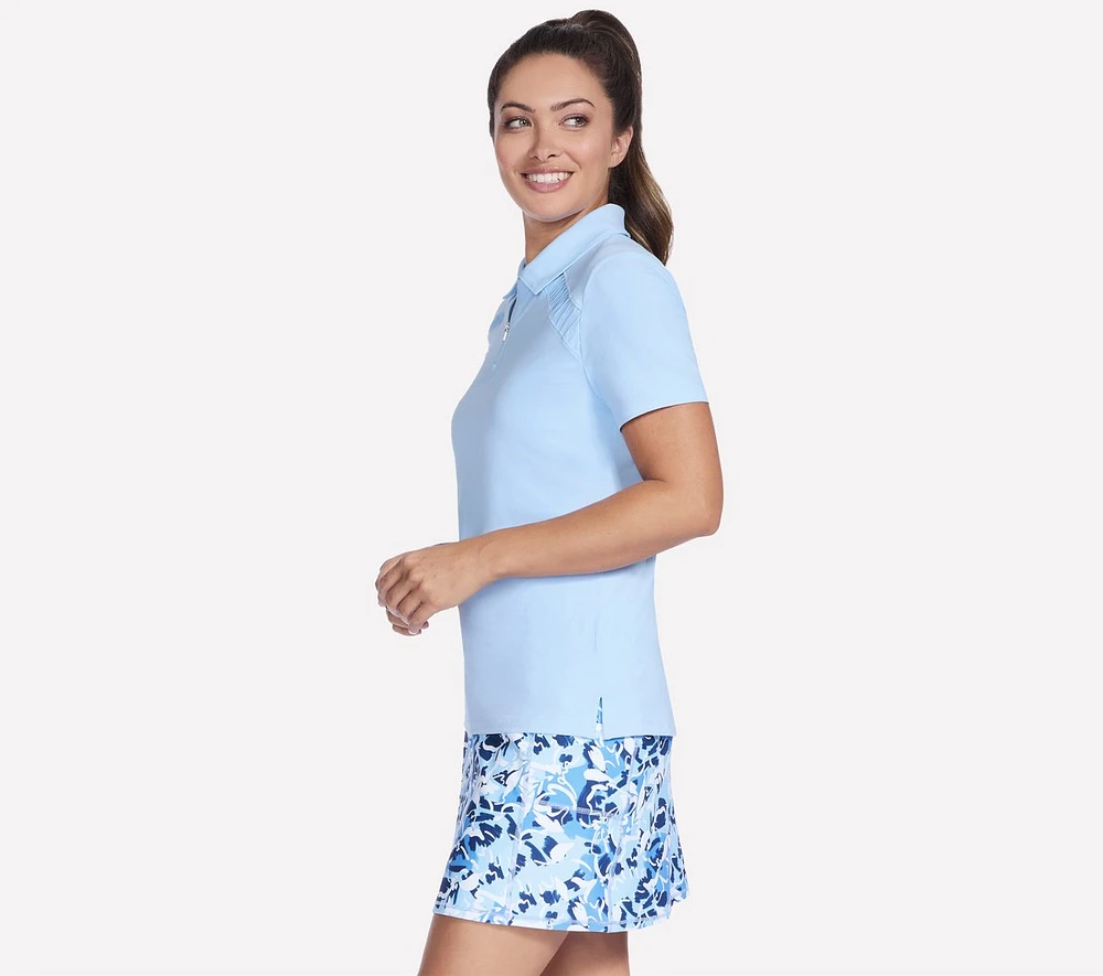 GO GOLF Short Sleeve Birdie Zip Front Polo