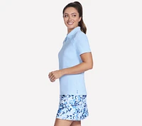 GO GOLF Short Sleeve Birdie Zip Front Polo