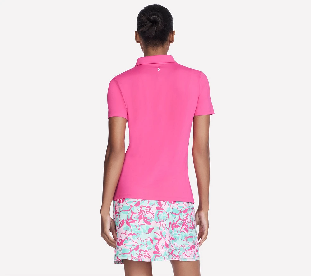 GO GOLF Short Sleeve Birdie Zip Front Polo