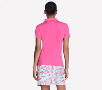 GO GOLF Short Sleeve Birdie Zip Front Polo
