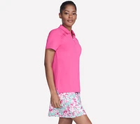 GO GOLF Short Sleeve Birdie Zip Front Polo