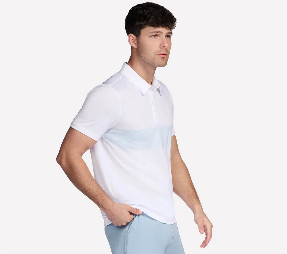 GO DRI Charge Palm Stripe Polo