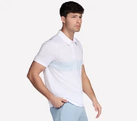 GO DRI Charge Palm Stripe Polo