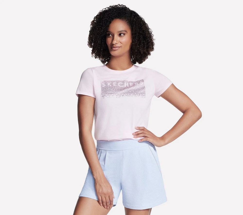 Rhinestone Cascade Modern Tee