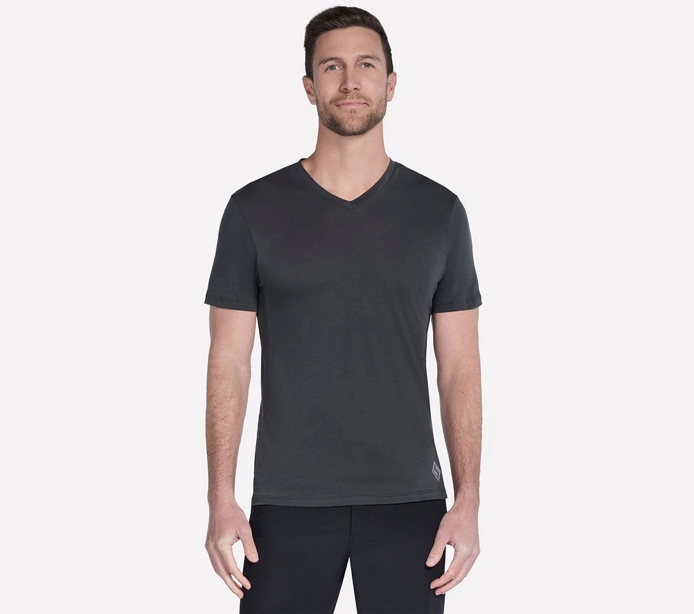 GO DRI Pima Short Sleeve V-Neck