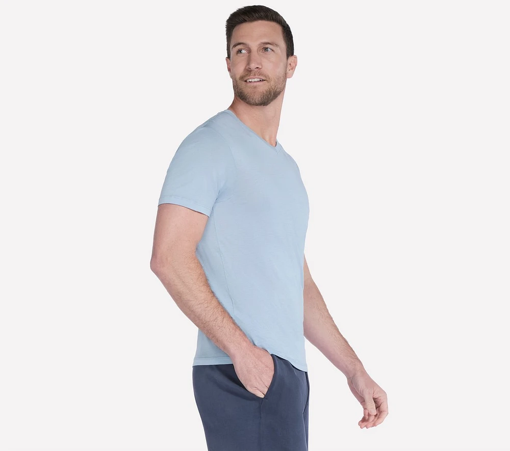 GO DRI Pima Short Sleeve V-Neck