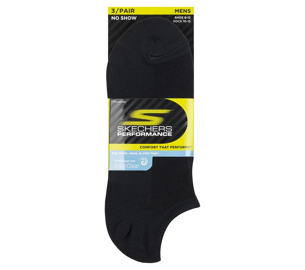 3 Pack No Show Stretch Socks