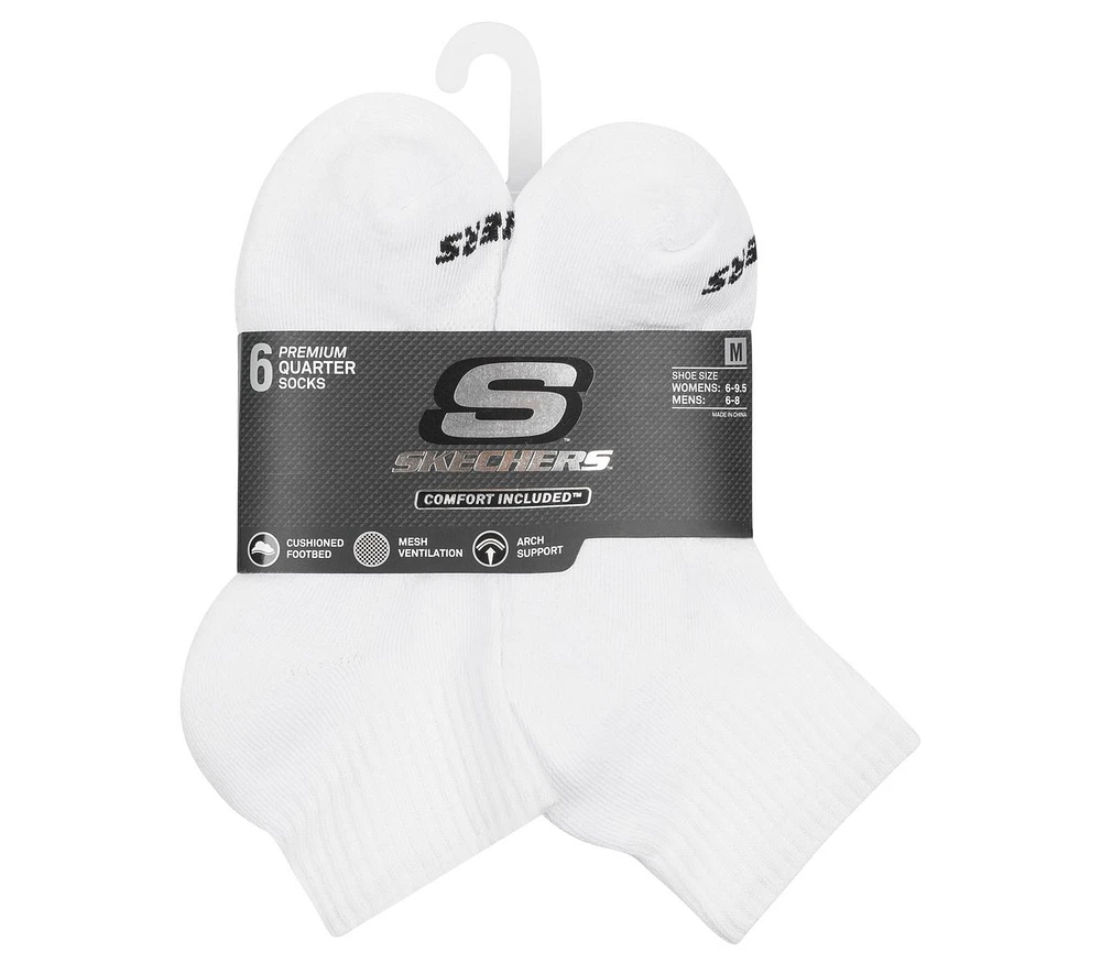 6 Pack Core Quarter Socks