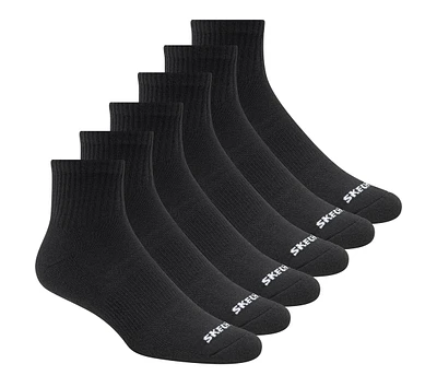 6 Pack Core Quarter Large Socks