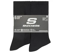 6 Pack Large Core Crew Socks