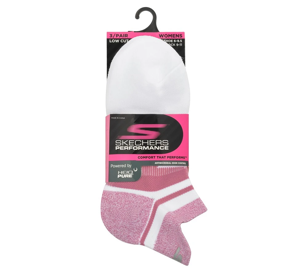 3 Pack Women's Performance Low Cut Running Heel Tab Socks