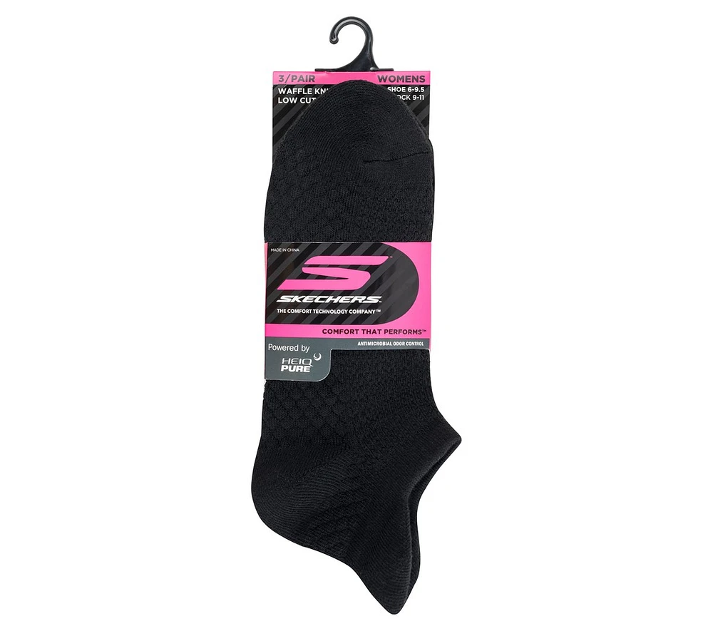 3 Pack Women's Performance Low Cut Textured Socks
