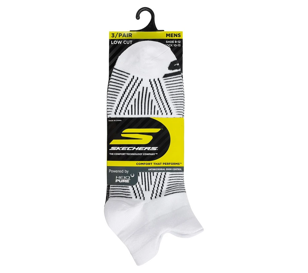 3 Pack Men's Performance Low Cut Pattern Socks