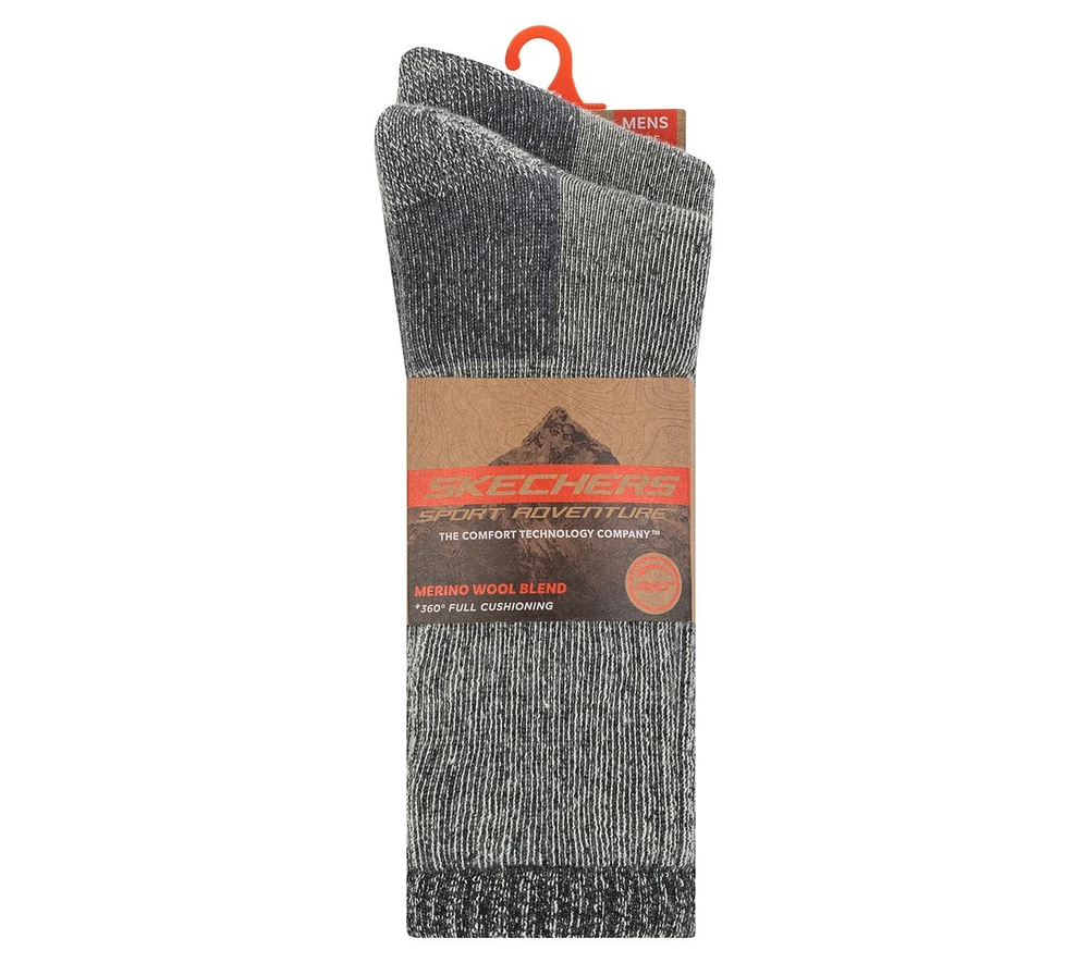 2 Pack Men's Crew Wool Socks