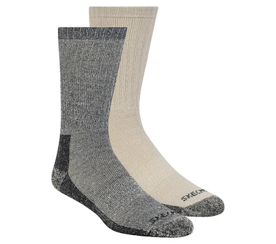 2 Pack Men's Crew Wool Socks
