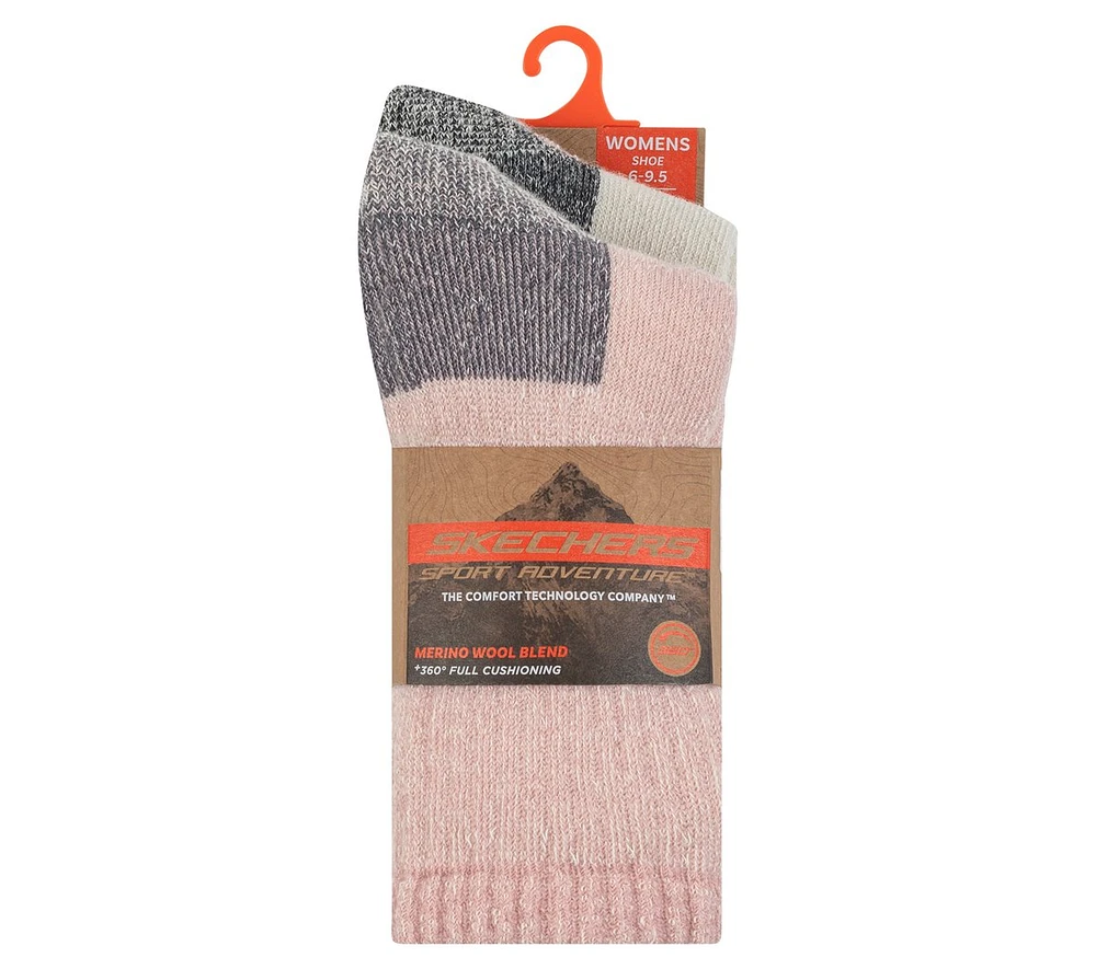 2 Pack Women's Crew Wool Socks