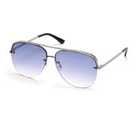 Semi-Rimless Metal Aviator