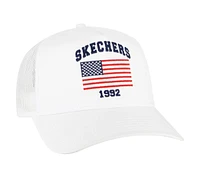 Skechers Accessories USA Flag Trucker Hat