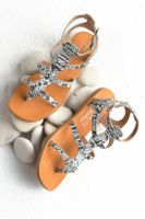 Exotic Print Flat Sandal