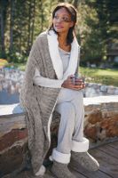 Chenille Sherpa Wearable Throw