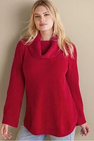 Petites Soft Winds Chenille Tunic Sweater