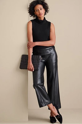 Petites Rivka Faux Leather Pants