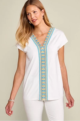 Izabel Embroidered Tee