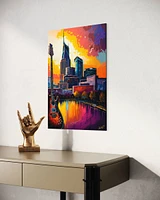 Music City Rhythm | Nashville Painting Wall Art Impressionism Modern Canvas Metal Prints Tennessee Home Deco