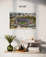 Houston Oilers Nashville Skyline | NFL Memorabilia Music City Football Tennessee Titans Nissan Stadium Sports Man Cave Decor