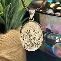 Psilomelane Dendrite Pendant — Silver Vixen